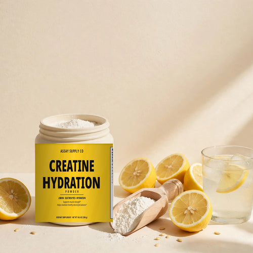 Assay Supply Co. Creatine Hydration Powder, lemon flavor, 30 servings